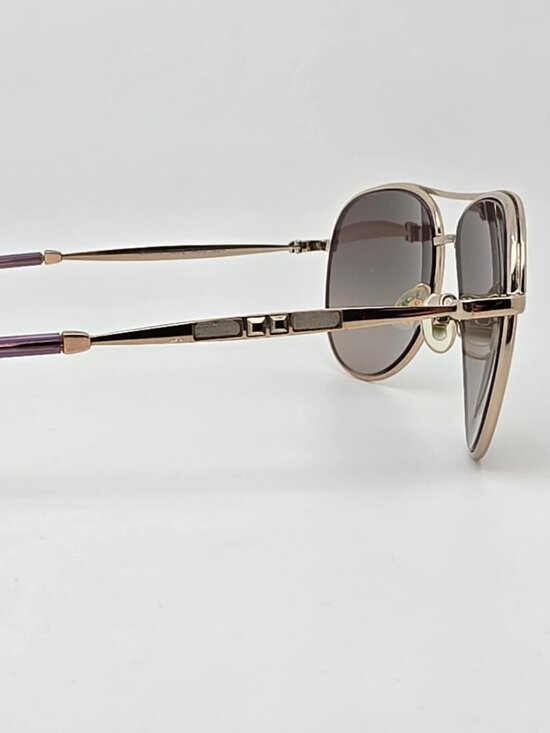 Jimmy Choo Jewly Gold Violet Frame Violet Gradient Lens Aviator Sunglasses Italy main image 5